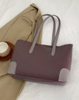 PU Leather Medium Tote Bag