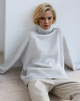 Basic Bae Turtleneck Dropped Shoulder Long Sleeve Sweater