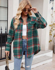 Mandy Plaid Button Up Long Sleeve Shirt