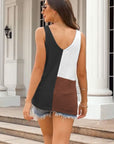 Color Block Knit Tank