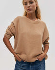 Basic Bae Round Neck Dropped Shoulder Long Sleeve Sweater