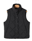 Snap Down Texture Vest Coat with Pockets