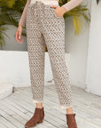 Ivy Lane Tied Printed Pants with Pockets