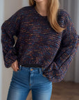 Dropped Shoulder Long Sleeve Sweater