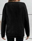 BOO Round Neck Long Sleeve Sweater