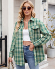 Mandy Plaid Button Up Long Sleeve Shirt