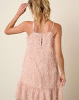 Mittoshop Feather Ruffle Hem Mini Cami Dress