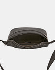 Dark Slate Gray David Jones PU Leather Double Zipper Adjustable Belt Bag Sentient Beauty Fashions Apaparel & Accessories