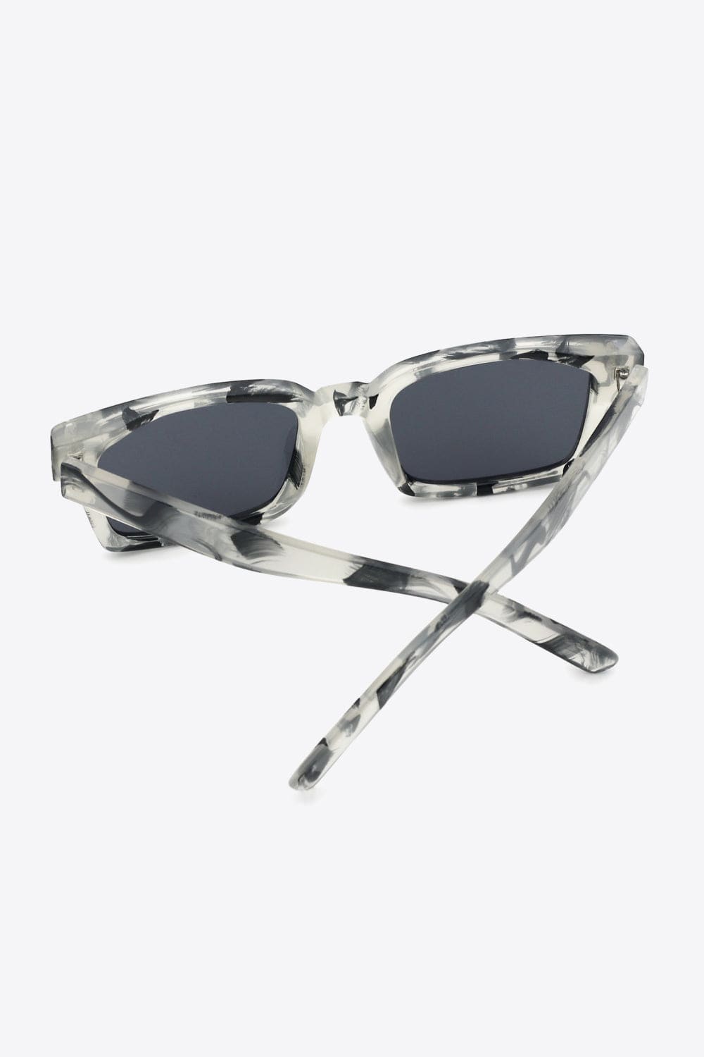 White Smoke UV400 Polycarbonate Square Sunglasses