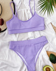 Thistle Scoop Neck Spaghetti Strap Two-Piece Swim Set