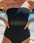 Geometric Tube Sleeveless One-Piece Swimwear