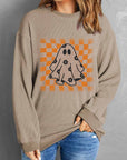 Ghost Round Neck Long Sleeve Sweatshirt