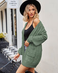 Cable-Knit Long Sleeve Cardigan