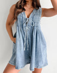 Tied Romper with Pockets