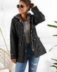 Ivy Lane Full Size Hooded Jacket with Detachable Liner (Three-Way Wear)