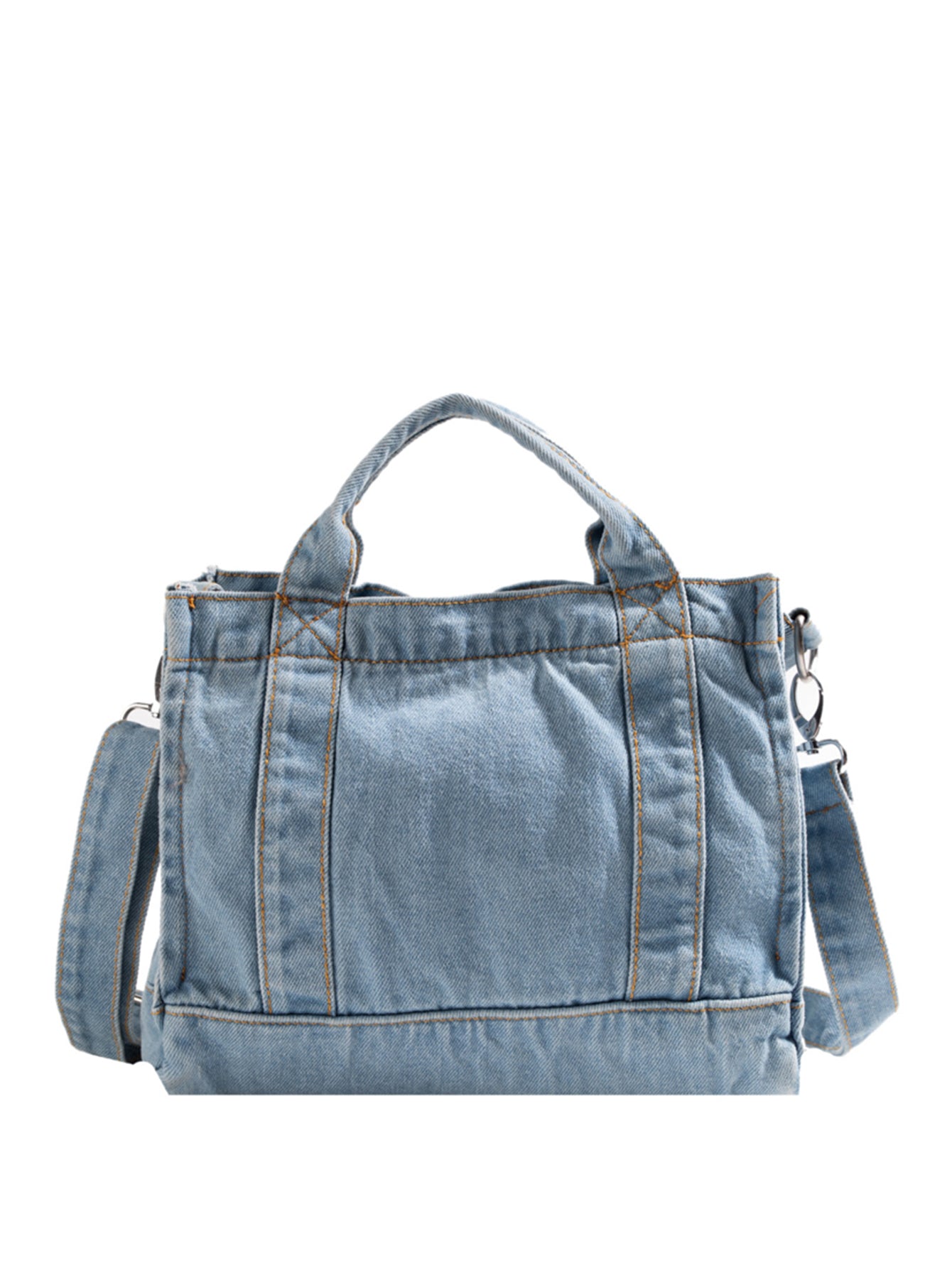Slate Gray Denim Shoulder Bag Sentient Beauty Fashions Apparel & Accessories
