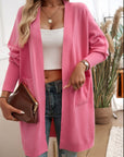 Devine Open Front Long Sleeve Cardigan