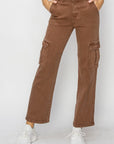 Risen Full Size High Rise Cargo Jeans