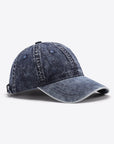 Dark Slate Gray Plain Adjustable Baseball Cap