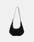 Suede Adjustable Strap Shoulder Bag