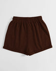 Lavender Drawstring Pocketed Elastic Waist Shorts Sentient Beauty Fashions Apparel & Accessories