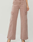 RISEN Full Size High Rise Wide Leg Cargo Jeans