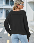 V-Neck Long Sleeve Sweater