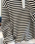 Striped Dropped Shoulder Long Sleeve Sweatshirt