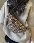 Adjustable Strap Canvas Sling Bag