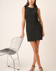 Mittoshop Tweed Sleeveless Mini Dress