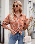 Mandy Plaid Button Up Long Sleeve Shirt