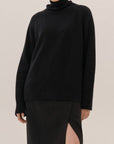 Turtle Neck Raglan Sleeve Sweater