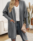 Devine Open Front Long Sleeve Cardigan