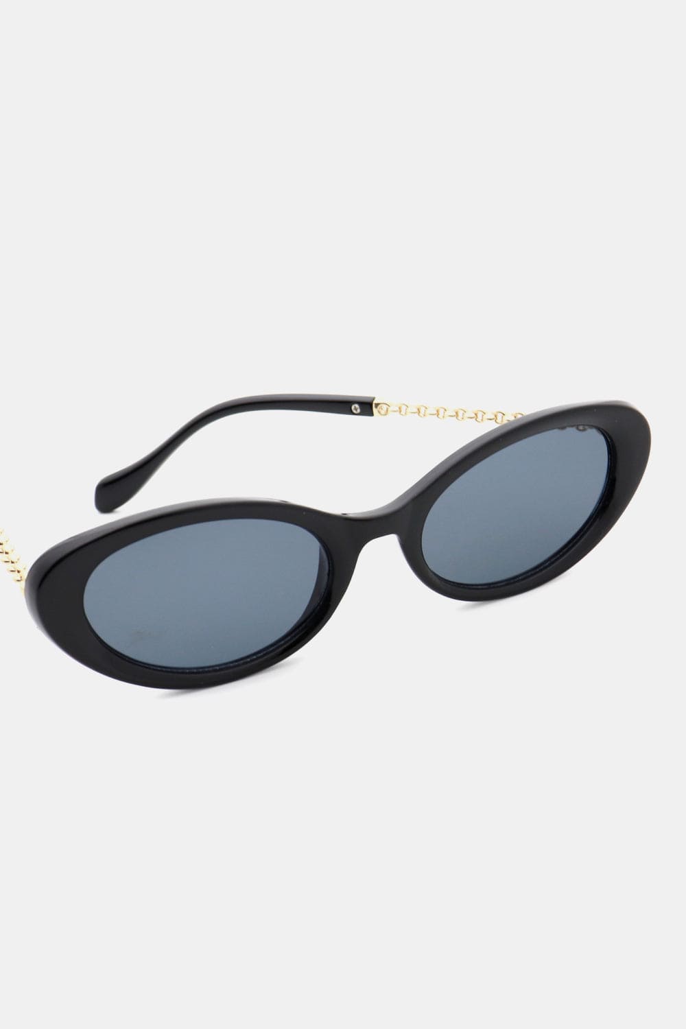 White Smoke Polycarbonate Frame Cat-Eye Sunglasses