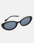 White Smoke Polycarbonate Frame Cat-Eye Sunglasses