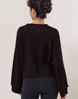 HYFVE Round Neck Dropped Shoulder Ribbed Sweater