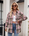 Mandy Plaid Button Up Long Sleeve Shirt