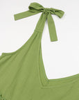 Tiered Frill V-Neck Sleeveless Dress