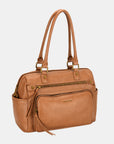 David Jones Zipper PU Leather Handbag