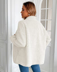 Ivy Lane Zip Up Long Sleeve Fuzzy Jacket