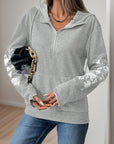 Perfee Half Zip Long Sleeve Hoodie