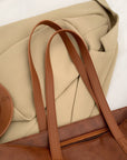 PU Leather Medium Tote Bag