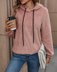 Fuzzy Long Sleeve Hoodie