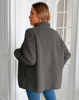 Ivy Lane Zip Up Long Sleeve Fuzzy Jacket