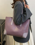 PU Leather Medium Tote Bag