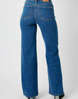 Dark Slate Gray Judy Blue Full Size High Rise Straight Jeans