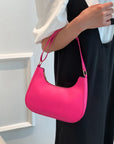 Black PU Leather Shoulder Bag Sentient Beauty Fashions Apaparel & Accessories