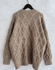 Diamond Round Neck Long Sleeve Sweater