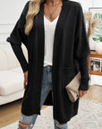 Devine Open Front Long Sleeve Cardigan