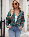 Mandy Plaid Button Up Long Sleeve Shirt